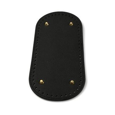 Oval PU Leather Knitting Crochet Bags Nail Bottom Shaper Pad
