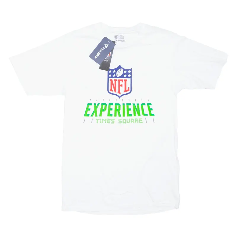 FANATICS NFL Times Square USA T-Shirt White Short Sleeve Mens S