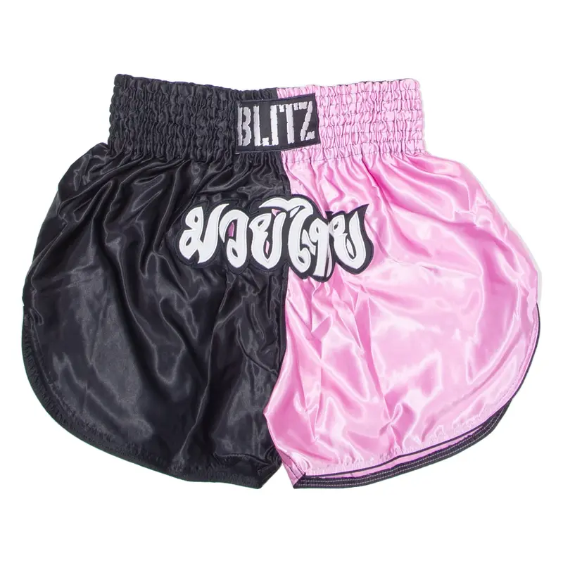 BLITZ Martial Arts Mens Sports Shorts Pink Colourblock L W30