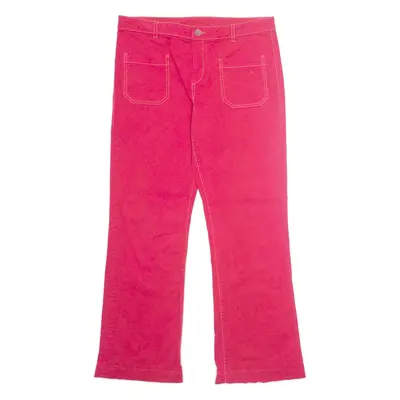 Womens Trousers Pink Regular Bootcut W32 L27