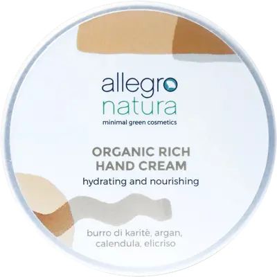 Allegro natura Rich Hand Cream with Argan and Shea Butter, 50 ml