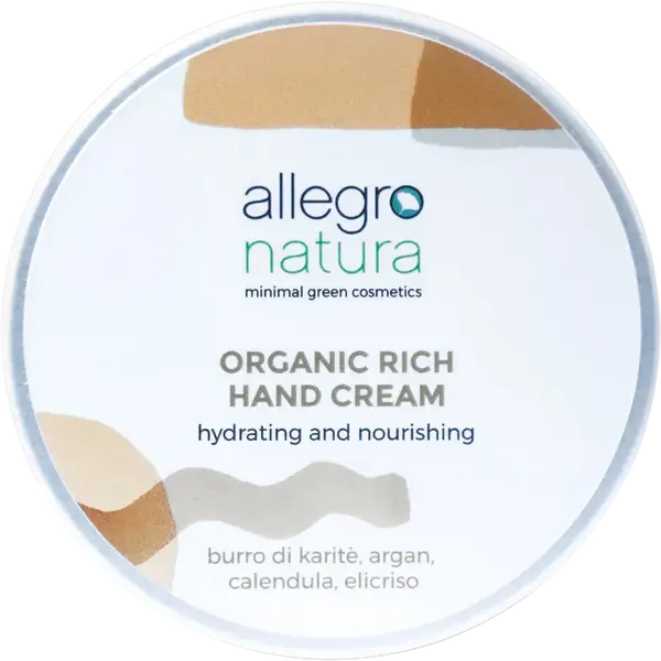 Allegro natura Rich Hand Cream with Argan and Shea Butter, 50 ml