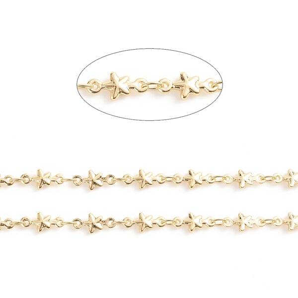 Brass Star Link Chains