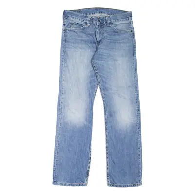 LEVI'S 506 Jeans Mens Blue Regular Straight Stone Wash W32 L32