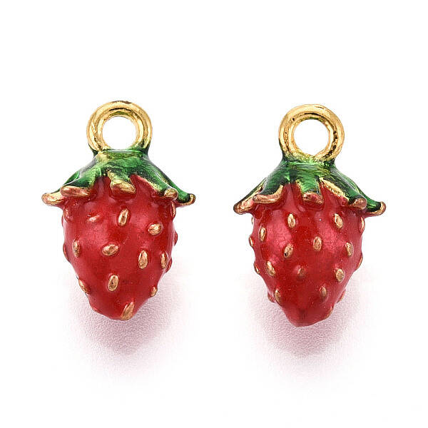 Fruit Alloy Enamel Charms