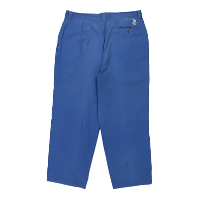 Iceberg Trousers - 36W 27L Blue Cotton