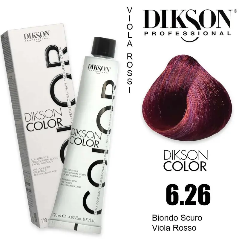 Dikson Color 120 Ml 6.26 Dark Blonde Violet Red