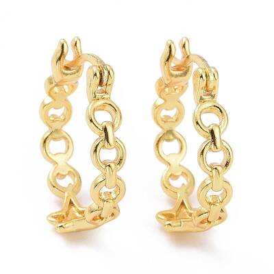 Rack Plating Brass Star Hoop Earrings for Women