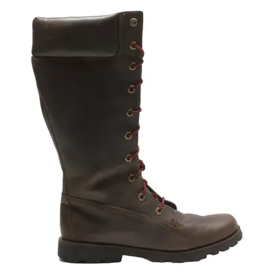TIMBERLAND Lace-Up Boots Brown Leather Girls UK 4