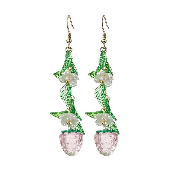 Acrylic 304 Stainless Steel Dangle Earrings