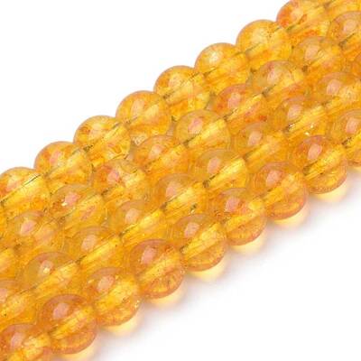 Synthetic Citrine Beads Strands