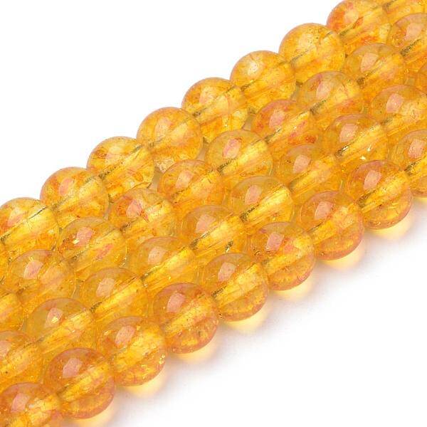 Synthetic Citrine Beads Strands