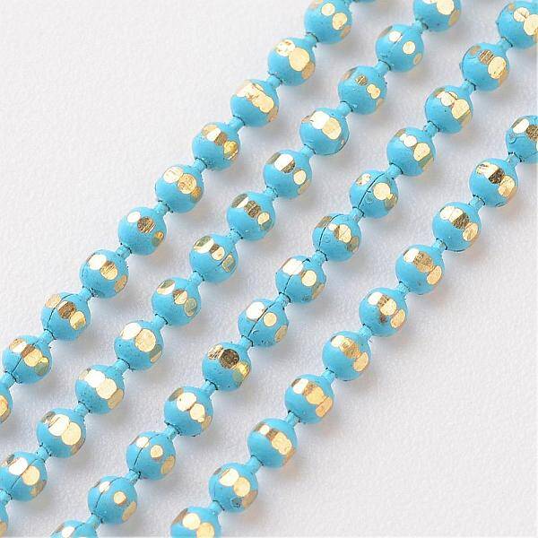 Brass Faceted Ball Chains