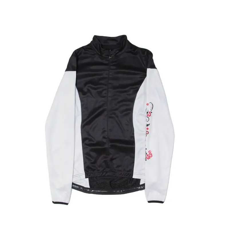 CRAFT Cycling Mens Jersey Black Long Sleeve 1/2 Zip S