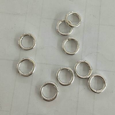 925 Sterling Silver Spring Gate Rings
