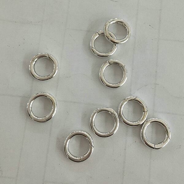 925 Sterling Silver Spring Gate Rings