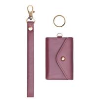 The Poppy Leather Wristlet Wallet Andar – Compact Envelope Clutch with Magnetic Closure, Coin Pouch & Lanyard | Full-Grain ...