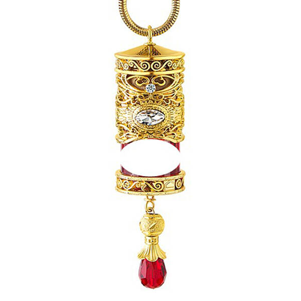 Column Alloy Perfume Bottle Hanging Ornament