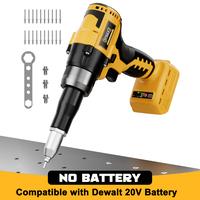 Cordless Electric Pop Rivet Gun for Dewalt 20V Battery (NO Battery!!), 3 Size (1/8\