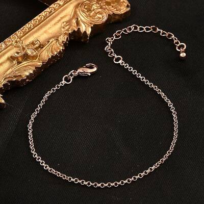 Brass Rolo Chain Bracelets for Women