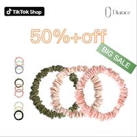 Diarace 3PCS 100% Mulberry Silk Hair Ties for Women – No-Crease, Gentle Scrunchies for All Hair Types, Prevents Frizz & Bre...