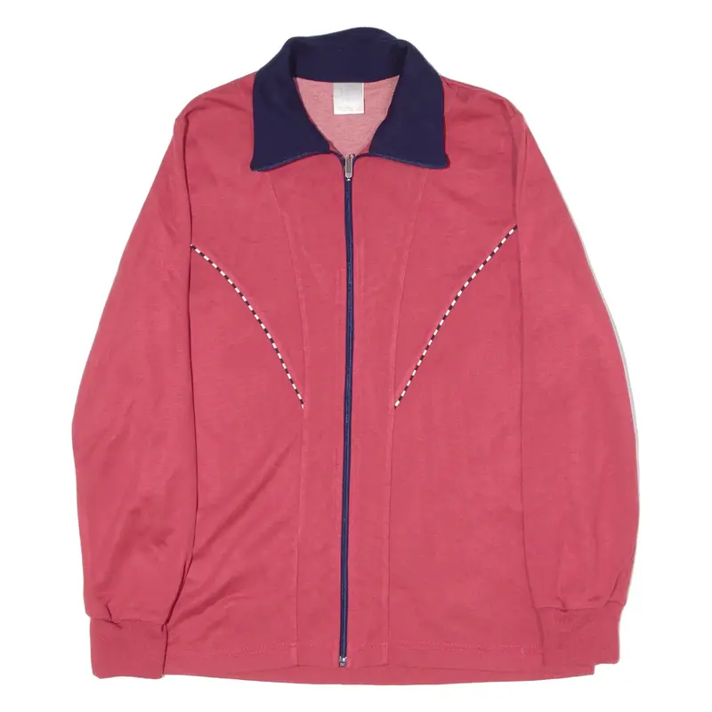 DANNECKER Womens Track Jacket Red 90s UK 20