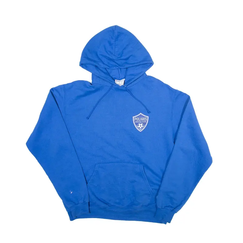 CHAMPION ECO Soccer Club USA Hoodie Blue Pullover Mens M
