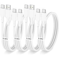 4 Pack Fast Charger  60W 3.1FT(2 Pack USB to USB C  and 2 Pack USB C to USB C ) Type C 60W Fast   for ,iPad,AirPods,MacBook,,...