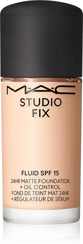 MAC Cosmetics Mini Studio Fix Fluid SPF 15 24HR Matte Mattifying Foundation SPF 15 Color NW10 15 ml