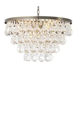 Brass Glass Drop Chandelier | Eichholtz Bolzano