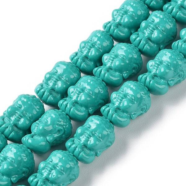 Carved Synthetic Coral Beads