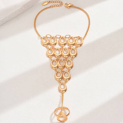 Vintage Classic Brass Ring Bracelets for Women
