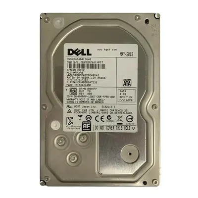 HNVFP Dell 4TB 6Gb/s SATA 7200 3.5-inch 64MB Hard Drive