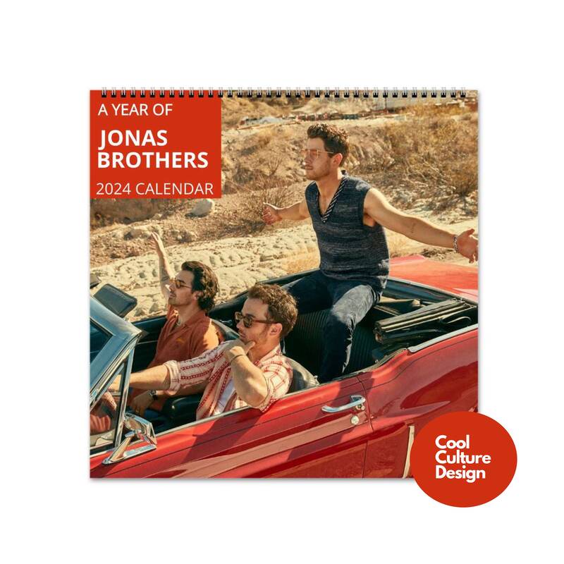 Jonas Brothers Calendar - 2024 Calendar, Wall Calendar 2024, Planner 2024