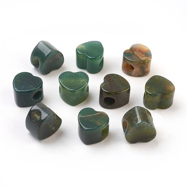 Natural Indian Agate European Beads