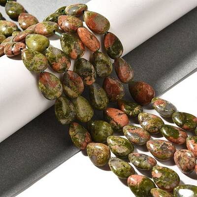 Natural Unakite Beads Strands