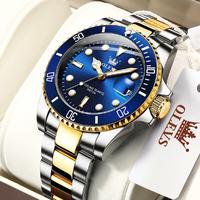 OLEVS Watch for men Classic Luxury Business Dress Big Face Multifunction Men Stainless Steel Wrist Watches
