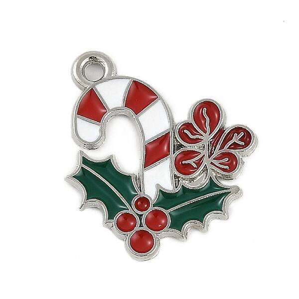 Christmas Theme Alloy Enamel Pendants