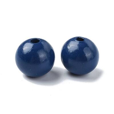 Wood Large Hole European Beads