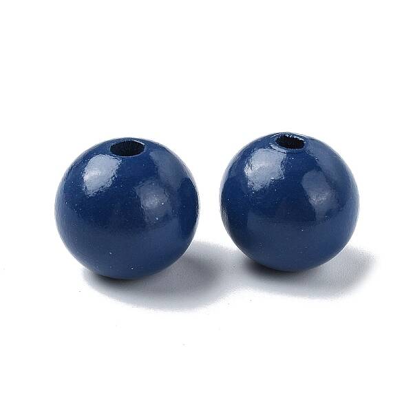 Wood Large Hole European Beads