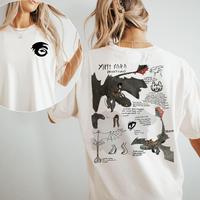 Retro HTTYD ToothIess Night Fury Dragon Unisex T-shirt Sweatshirt Hoodie