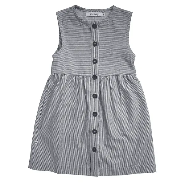Jo Dress- Engineer Stripe | Size: 8 y