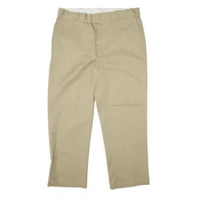 DICKIES Workwear Trousers Beige Regular Straight Mens W40 L30
