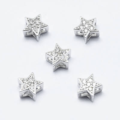 Brass Micro Pave Cubic Zirconia Pendants