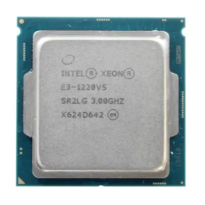 E3-1220-V5 Intel 3.00GHz 8.00GT/s DMI 8MB L3 Cache Socket LGA1151 Intel Xeon E3-1220V5 Quad-Core Processor