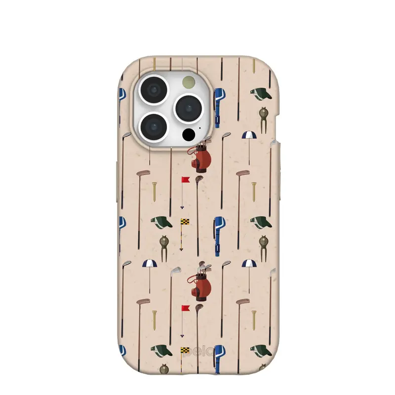 Seashell Golf Time iPhone 15 Pro Case