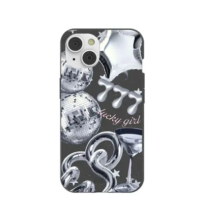 Black Cosmic Luck iPhone 14/16e Case