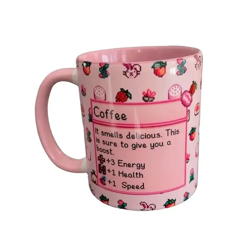Girly Stardew Valley Mug, Gift Coffee Mug, Stardew Valley Game, Video Game Cup, Gamer Cup