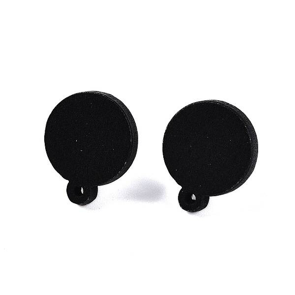 Poplar Wood Stud Earrings