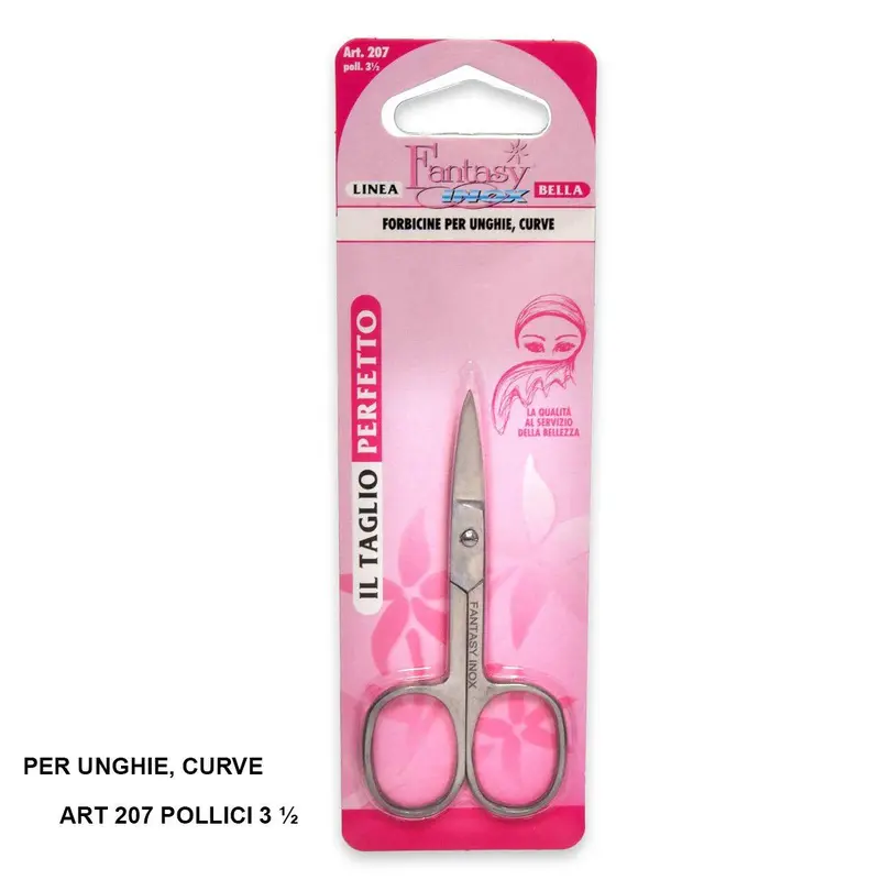 Curved nail scissors 3 ½ in